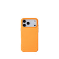 Pellipelli iPhone 17 Pro/Pro max Series Button Version French Imported Leather Phone Case/Neon Orange