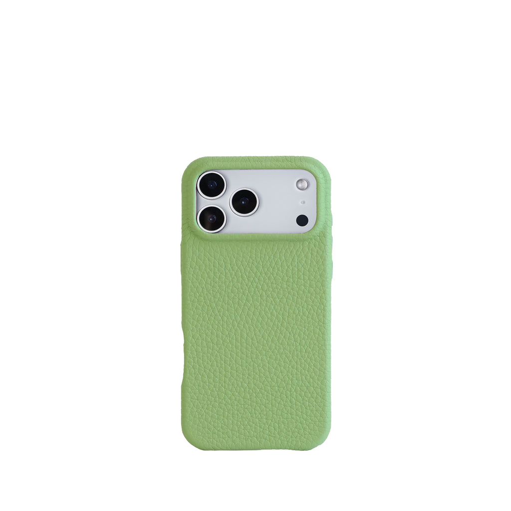 Pellipelli iPhone 17 Pro/Pro max Series Button Version French Imported Leather Phone Case/New Avocad