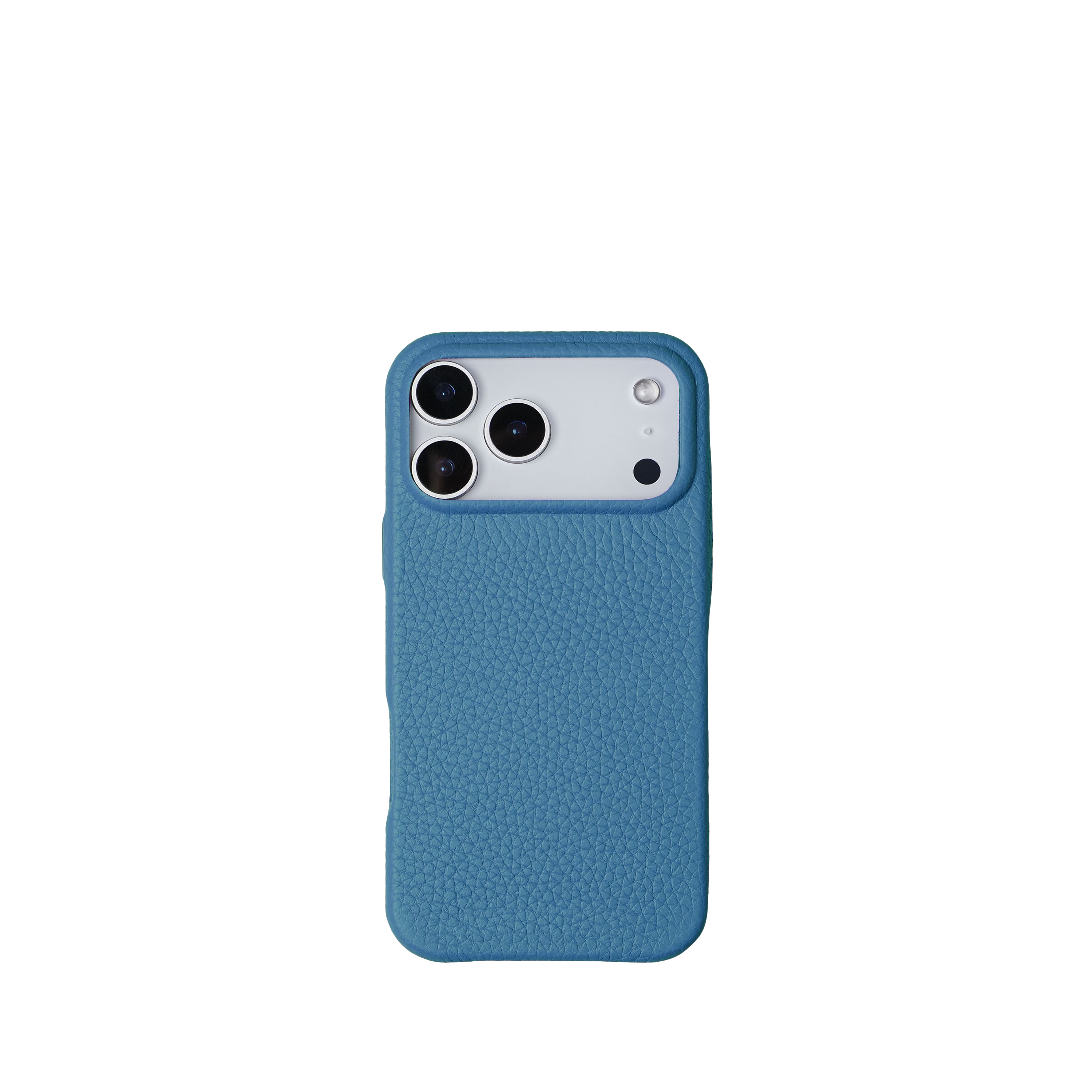 Pellipelli iPhone 17 Pro/Pro max Series Button Version French Imported Leather Phone Case/Blue Jean