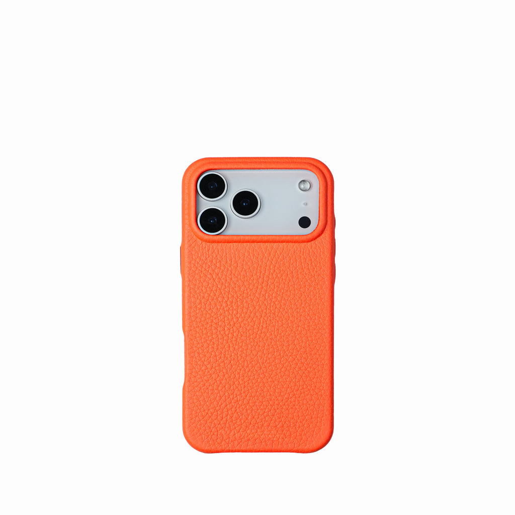 Pellipelli iPhone 17 Pro/Pro max Series Button Version French Imported Leather Phone Case/Sunburst Soda