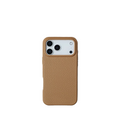 Pellipelli iPhone 17 Pro/Pro max Series Button Version French Imported Leather Phone Case/Peanut Brown